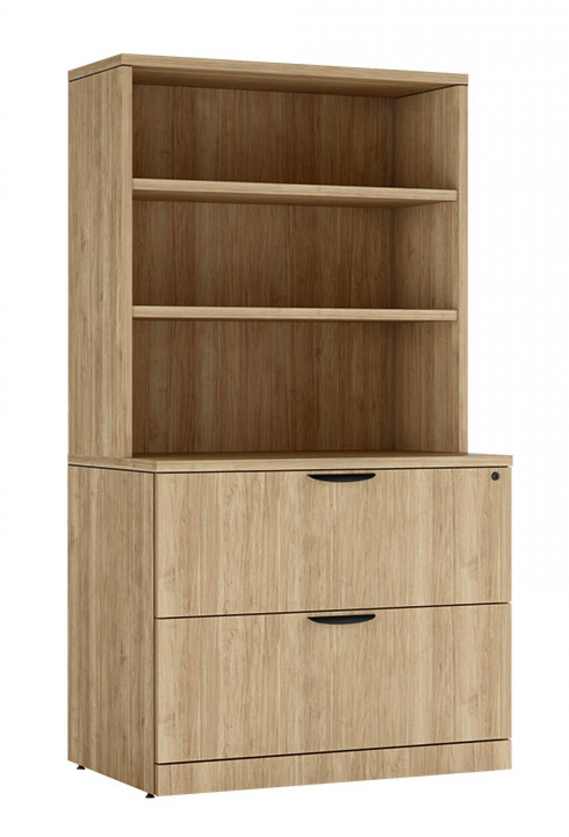 2-Drawer Lateral Filing Cabinet w/Stacking 1/2 Bookcase -36"W x 22"D 66"H (MOSPL112/MOSPL153) 2-Drawer Lateral Filing Cabinet w/Stacking 1/2 Bookcase -36"W x 22"D 66"H (MOSPL112/MOSPL153)